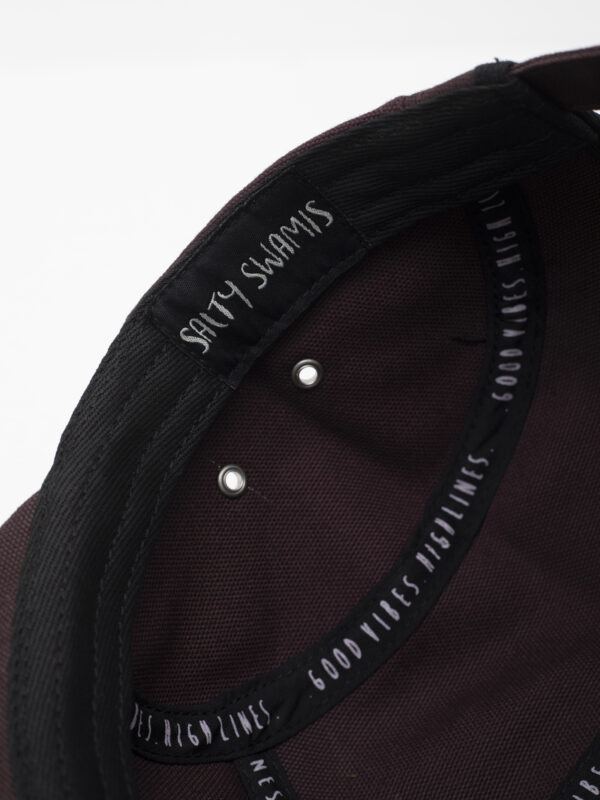 Salty Raksha - 5 Panel Cap - Maroon - Image 3