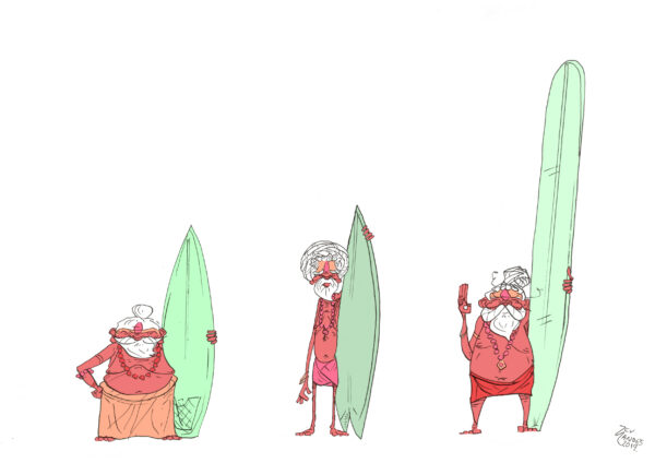 Swami Surfers - Box Frame - Image 2
