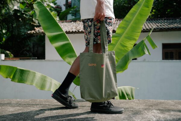 Mika - Artist Series - Lankan Tote - Khaki Green - Image 3