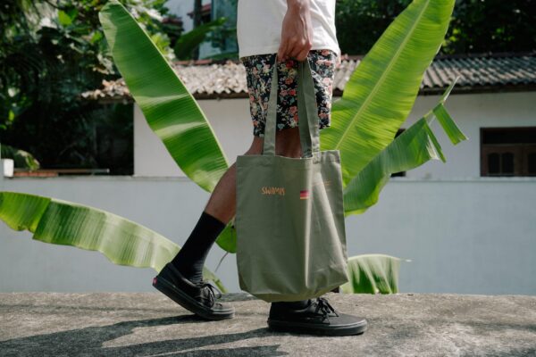 Mika - Artist Series - Lankan Tote - Khaki Green - Image 3