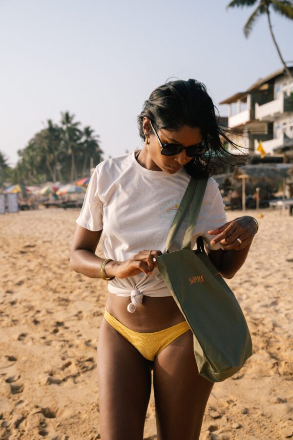 Mika - Artist Series - Lankan Tote - Khaki Green - Image 4