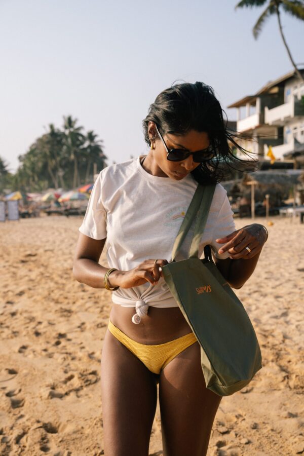 Mika - Artist Series - Lankan Tote - Khaki Green - Image 4