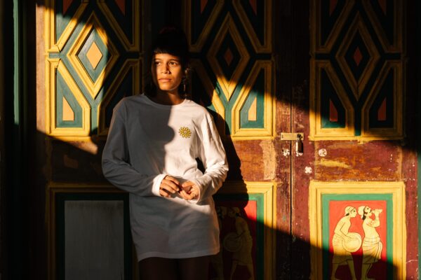 Swamis Long Sleeved Tee - Sun Beams - White - Image 4