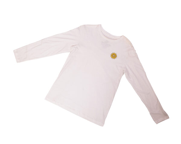 Swamis Long Sleeved Tee - Sun Beams - White