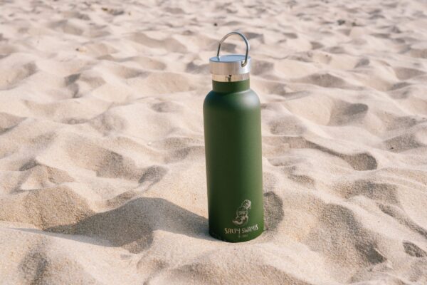 Powder Coated Water Bottle - Khaki - Image 4