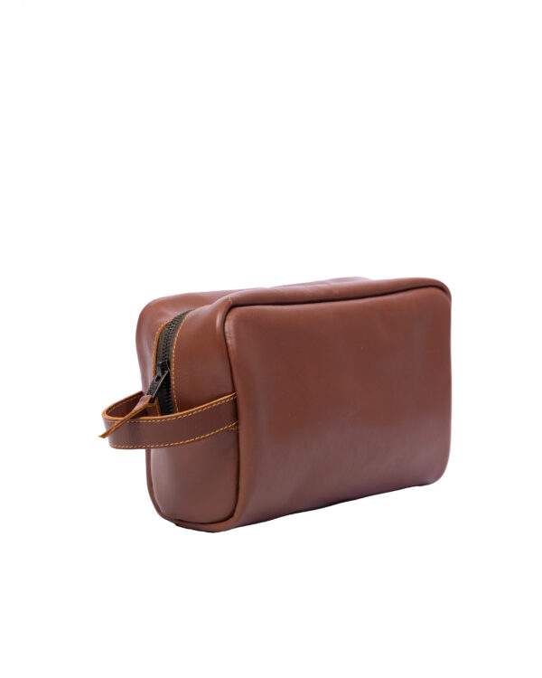 Leather Toiletries Bag - Image 2