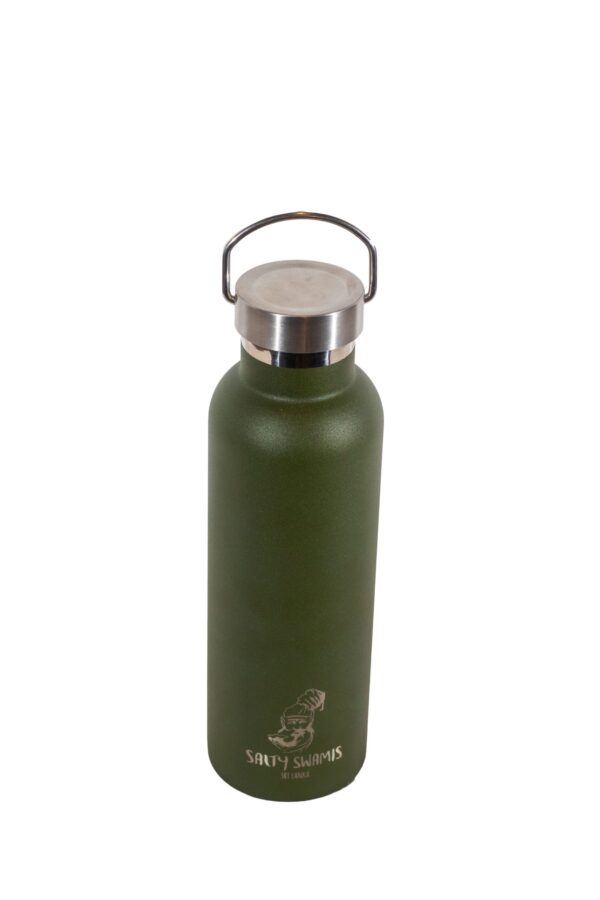 Powder Coated Water Bottle - Khaki - Image 2