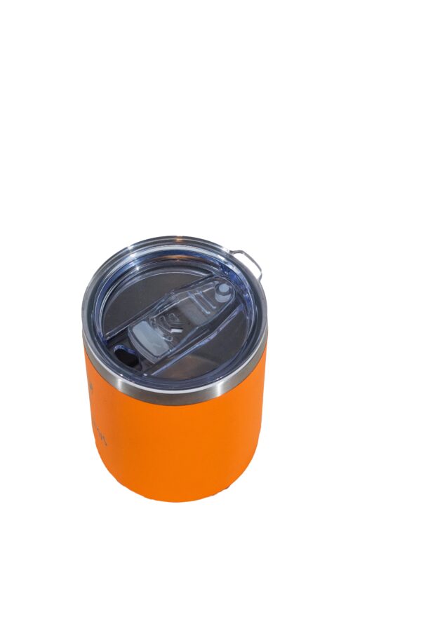 Powder Coated Travel Mug - Swami Orange - Image 2