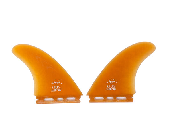 Salty Swamis Fins - Twin Uprights - Orange