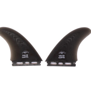 Salty Swamis Fins - Twin Uprights - Black