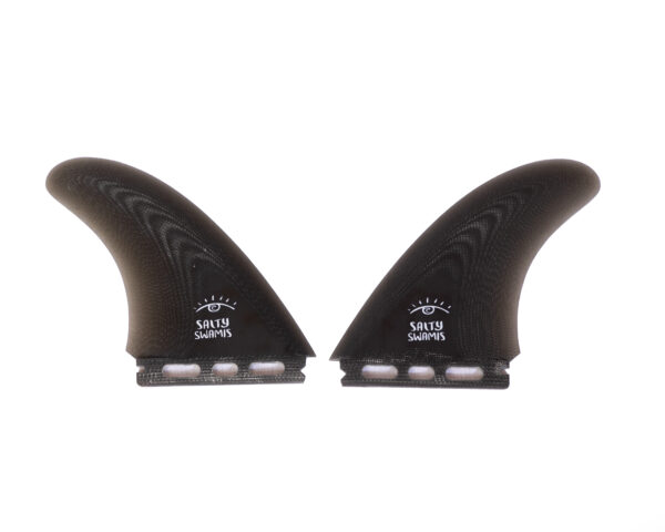 Salty Swamis Fins - Twin Uprights - Black