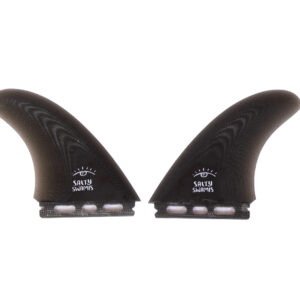 Salty Swamis Fins - Twin Uprights - Black