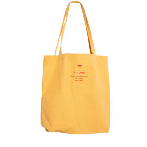 Mika . Artist Series . Lankan Tote . Mustard Yellow