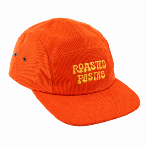 Roasted Rastas . 5 Panel Cap . Orange